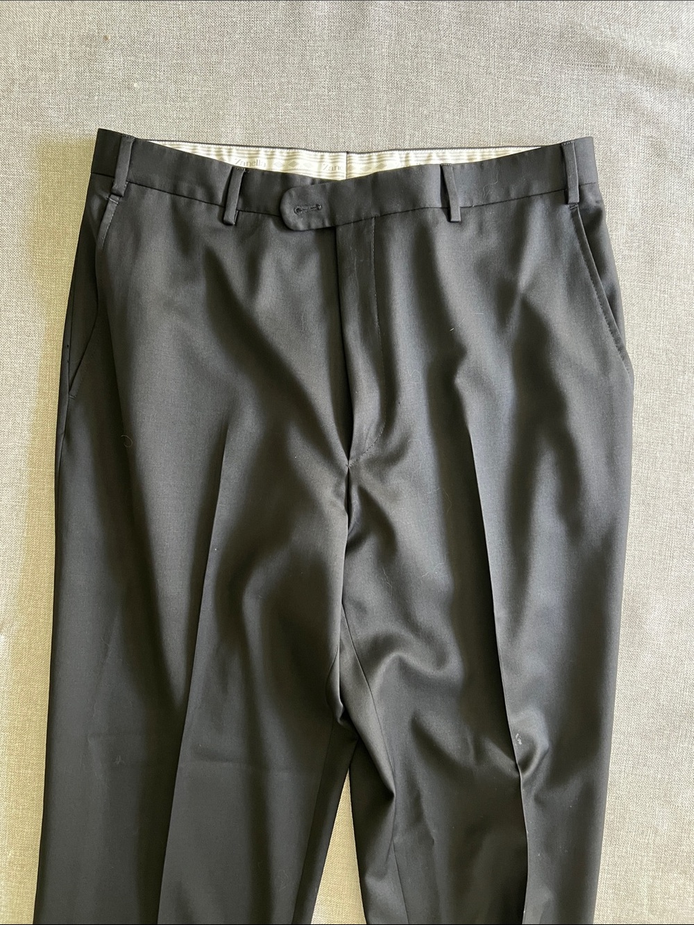 Zanella Black Flat-Front Dress Shorts